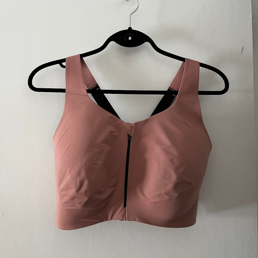 Catalyst Front Zip Sports Bra - Rosewood / 6++